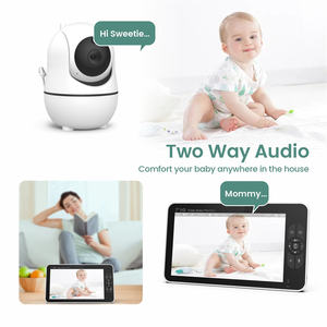 Cámara Inteligente para Niños con IA, Pantalla de 7.0 Pulgadas, Inclinación y Giro, Temperatura, Audio Bidireccional, Cámara Inalámbrica, Visión Nocturna, Cámara de Video, Niñera - Product Image 6