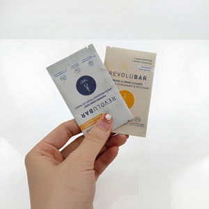 Eco Friendly a tre lati con sigillo <span class=keywords><strong>di</strong></span> <span class=keywords><strong>carta</strong></span> per campioni <span class=keywords><strong>di</strong></span> prodotti cosmetici per la cura della pelle olio pasticca per imballaggio marrone bustina <span class=keywords><strong>di</strong></span> <span class=keywords><strong>carta</strong></span> Kraft - Product Image 2