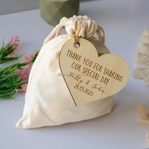 Nhà Máy Bán Hình Trái Tim Basswood Ván Ép Thẻ Valentine Của Ngày Quà Tặng Bằng Gỗ Thẻ Mặt Dây Chuyền Tự Làm Bằng Gỗ Hình Trái Tim Thủ Công Mỹ Nghệ - Product Image 5