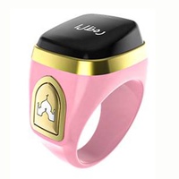Smart Tasbih Zikr Ring Longue Endurance 6 Rappel du temps de prière Smart Tasbeeh Compteur Affichage numérique Étanche Musulman Anneaux
