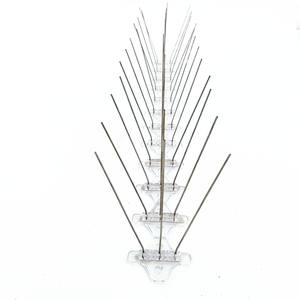 Antiparasitaire en acier inoxydable dissuasif pointes d'oiseaux Transparent Polycarbonate plastique <span class=keywords><strong>Anti</strong></span> vol pointes d'oiseaux oiseau - Product Image 1