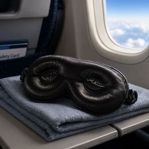 Bulk Order No Pressure 3D Mulberry Silk Eyemask Gentle 100% Pure Silk Eye <b>Mask</b> for Nighttime <b>Sleeping</b> - Product Image 1