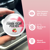 Pochettes Nootropiques Personnalisées OEM Saveur Caféine 100mg – Favorise la Santé des Gencives, l'Énergie et la Concentration
