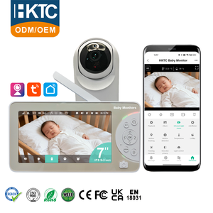 KT-714W จอภาพขนาดใหญ่ 7 นิ้ว กล้องวงจรปิดอัจฉริยะสำหรับเด็ก ควบคุมผ่านแอพ WiFi ตรวจจับการเคลื่อนไหวด้วย AI ตรวจจับเสียงร้องไห้ ติดตามการเคลื่อนไหว กล้องไร้สายความคมชัดสูง - Product Image 1