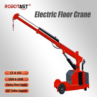 Mini-grue électrique portable 2T, pliable, automatique, facile à utiliser, pour entrepôt, hauteur de levage 5m