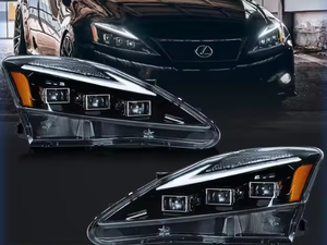 ไฟหน้า LED เลเซอร์สองสี AURON รุ่นใหม่ ความสว่างสูง 6000K 12V 36W สำหรับ Lexus IS ปี 2006-2012 ชุดอัพเกรด - Product Image 3