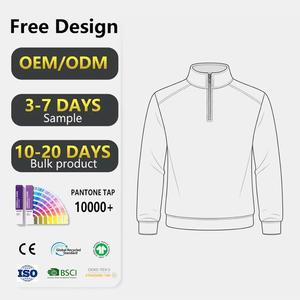 Fabricantes de Ropa Personalizada, Sudadera de Golf de Manga Larga, Cómoda, Lujosa y Ligera con Cierre de Cremallera de 1/4 - Product Image 3