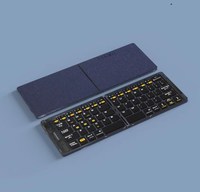Teclado Inalámbrico Plegable Ultrafino Keywin F01 de 65 Teclas con Interruptores de Tijera, Compatible con Windows, Android e iOS para Laptop/Tablet/Teléfono
