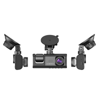 Kamera dasbor mobil Built-in Wi-Fi 24 jam, kamera parkir Monitor mobil penglihatan malam kontrol suara DVR mobil