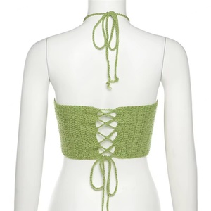 Top de Bikini Sexy Hecho a Mano y Personalizado para Mujer, con Estampado de Corazón, Tejido, Traje de Baño de 1 Pieza - Product Image 3