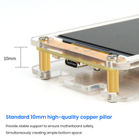 Layar tampilan modul ESP32-WROOM-32E 3.5 inci layar TFT tanpa fungsi sentuh dengan cangkang akrilik