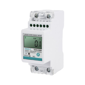 Chuyi Ddsu5886 Single Phase Energy Meter 220Vac Lcd Display 1600imp Kwh 50Hz For Electrical Power Measurement - Product Image 1