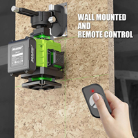 Niveau laser 4D industriel OEM vert, auto-nivelant 360°, trépied, 4x360 lignes croisées, outil de construction et de rénovation, étui durable, batterie