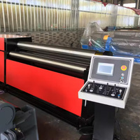 Machine de pliage à trois rouleaux hydraulique CNC automatique 12*2000mm Moteur pour tôles en acier inoxydable, acier au carbone, aluminium, PVC