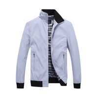 Veste d'hiver d'extérieur pour homme avec fermeture éclair complète Manteaux coupe-vent chauds en polaire et décontractés à col montant Service OEM disponible