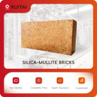 Brique de mullite de silice, réduit la formation d'anneaux dans le clinker de ciment, haute résistance à la compression, bonne résistance aux chocs thermiques