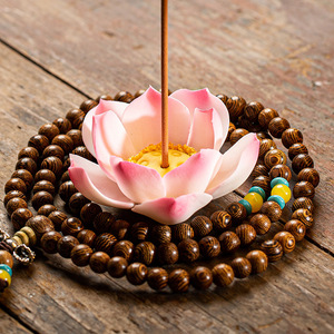 <span class=keywords><strong>Encens</strong></span> à reflux néo-chinois Zen-Anneau de lampe créatif en céramique Little Daruma Water Drop Sansheng Ornement pour la décoration intérieure - Product Image 4