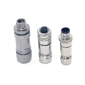 m12 adapters connectors wire garden water ev waterproof fiber optic connector accessories