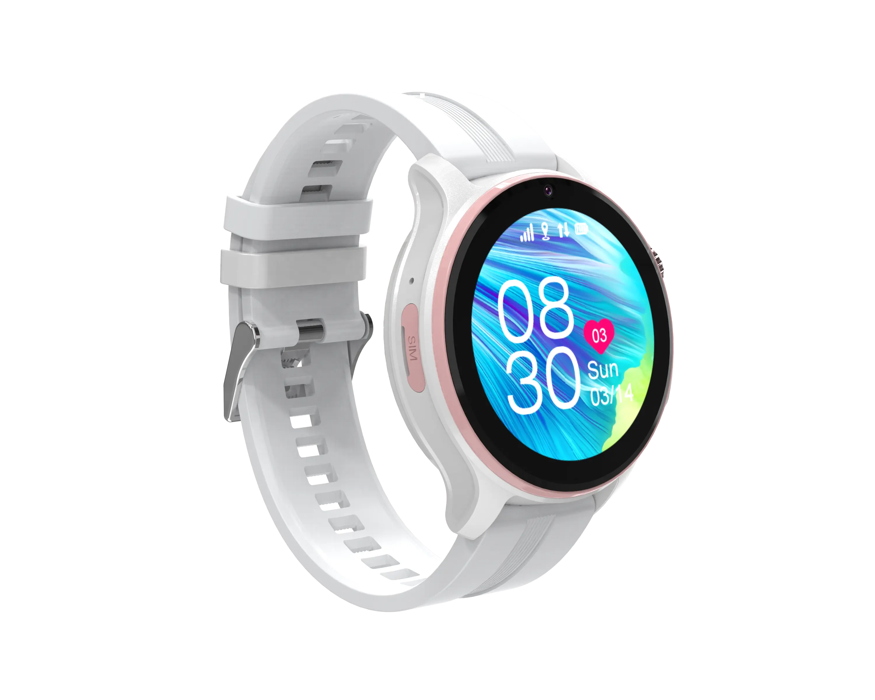 New smart watch Utra round body factory 470mah video dial call GPS WIFI BT smart watch touch screen