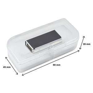 Aluminum USB Flash Drive 8Gb Black Slim Design High Speed Data Storage Portable <b>Memory</b> <b>Stick</b> - Product Image 3