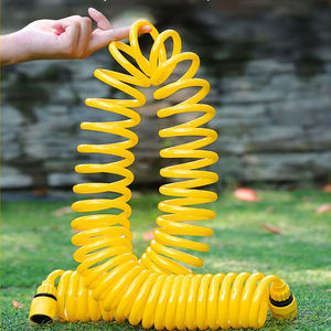 Tubo de <span class=keywords><strong>manguera</strong></span> de jardín con pistola rociadora presurizada de 3 funciones <span class=keywords><strong>Manguera</strong></span> de agua flexible antitorceduras de EVA expandible con conector rápido de 3/8'' - Product Image 5