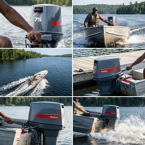 Nouveau moteur de bateau à essence 2 temps 75 CV - Démarrage manuel 3 cylindres Système de propulsion marine complet pour navires - Product Image 6