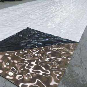 AISI 304 316 màu sắc trang trí tường Bảng điều khiển nước gợn gương đánh bóng thép không gỉ tấm sóng giá - Product Image 4