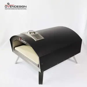 CE certificate Outdoor Gas Grill Ultra Fast Heating Stainless Steel Drawer Typegas Powered Pizza Oven For Portable Use