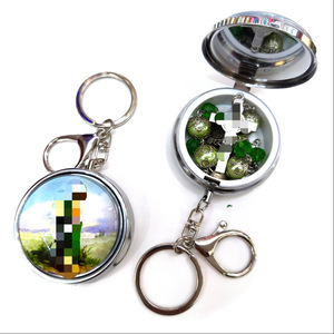 Boîte de rangement pour bijoux en métal, porte-clés avec couvercle en verre, porte-rosaires portable pour organisateurs de bijoux - Product Image 2