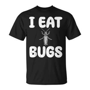 Camiseta I Eat Bugs, Camiseta para Comedores de Insectos, Entomófagos, Camiseta para Cocinar con Insectos - Product Image 1