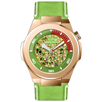 Jam Tangan Pria Kokoh Tahan Air dengan Pola Sarang Lebah Industri dan Dial Kerangka Mekanis