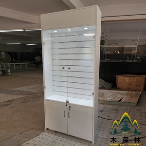 Illuminazione a LED negozio mobili Design pavimento-Display in vetro per vetrina accessori per telefono gioielli prodotti espositori rack - Product Image 5