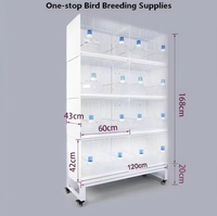 Cage d'élevage d'oiseaux modulaire galvanisée extensible, grande, multicouche, haute durabilité, avec plateau extractible à bouton pour un maintien à long terme