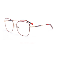 Lunettes optiques de luxe Vintage classique pour femme montures colorées carrées de haute qualité pour motif imprimé de lunettes en diamant