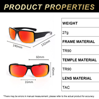 Lunettes de sport personnalisées de marque LMA 3615 AS/NZS 1337. Lunettes de soleil unisexes polarisées surdimensionnées avec monture TR90 camouflage, verres polarisés Z87, sécurité