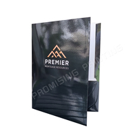 Classeur A4 avec logo personnalisé en papier Porte-documents de présentation de biens immobiliers en relief à double poche Produits de classement imprimés