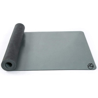 Tapis de yoga écologique naturel antidérapant au design personnalisé en caoutchouc PU imperméable avec motif imprimé pour le yoga chaud et le Pilates