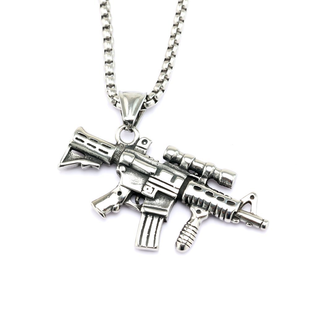 05512 Steel-colored Rifle - Single Pendant
