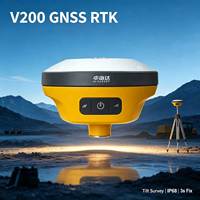 HI TARGET V200 Gnss Rtk 1408 Kanal IMU 60 °   Eğim Ölçüm Cihazı GPS GNSS Alıcısı RTK Kalıcı Kod Arızasız
