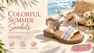 <span class=keywords><strong>Sandali</strong></span> con glitter color <span class=keywords><strong>oro</strong></span> rosa per ragazze, <span class=keywords><strong>sandali</strong></span> piatti con cinturino ondulato colorato e cinturino alla caviglia regolabile, graziose scarpe estive per bambini - Product Image 2