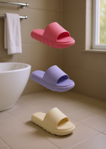 Sandali EVA da Donna Stile Cloud, Infradito Estive Ultra Morbide a Punta Aperta, Taglia 27, Viola - Product Image 2