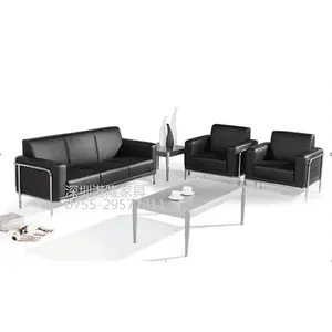 2021 yeni tasarım ofis kanepesi en iyi fiyat PU deri kanepe ofis odası mobilya