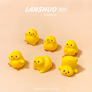 Lanshuo - Miniatura de Pollo Regordete de Resina, Decoración, Accesorio para Manualidades, Decoración del Hogar - Product Image 5