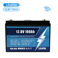 Batterie solaire divisée IP65 12,8V 200Ah 150Ah 100Ah au phosphate de fer et de lithium pour système de stockage d'énergie domestique avec surveillance du cycle de vie