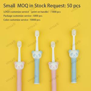 מברשת שיניים חדשה מעוצבת מצויר חמוד ראש פנדה ראש פנדה רך נוסף מברשת שיניים זופות לא פוגעות בשיניים - Product Image 4