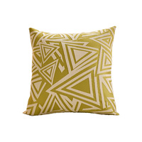 Luxuriöser Hochwertiger Abstrakter Geometrischer Dreidimensionaler Jacquard-Polyesterfaser Quadratischer Dekokissenbezug für Sofa und Bett