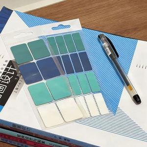 Gradient Blue-Green Multishape Index Tabs Self-Adhesive <b>Sticky</b> <b>Notes</b> Page Markers Office Stationery Document Classification - Product Image 1