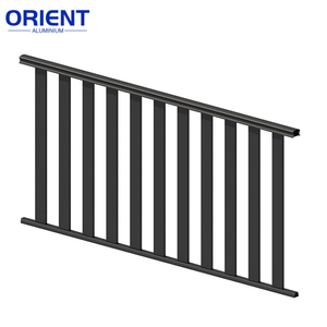 Garde-corps de luxe pour jardin, rampes en aluminium pour extérieur, garde-corps en aluminium à piquets pour escalier, design de garde-corps pour balcon de maison - Product Image 4