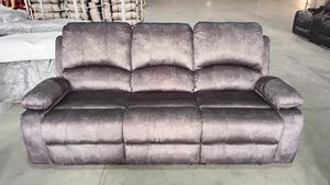 Office Modern Gray Black Sectional Couch Loveseat Seater Lounge Suites Furniture Manual Fabric Recliner <b>Sofa</b> for Living Room - Product Image 3