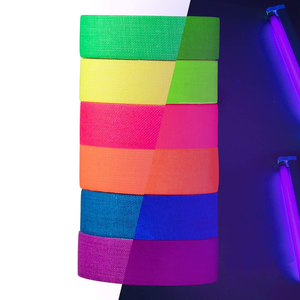 Pro gaff Băng bởi huỳnh quang màu sắc duy nhất hai mặt cao su không thấm nước dính áp lực nhạy cảm gaffer băng cho mặt nạ - Product Image 4